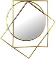 ArteLibre Καθρέπτης Τοίχου με Χρυσό Μεταλλικό Πλαίσιο 73x63cm 05151633