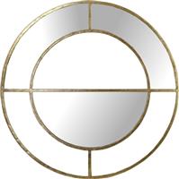 ArteLibre Καθρέπτης Τοίχου με Χρυσό Μεταλλικό Πλαίσιο 77.5x77.5cm 05152340