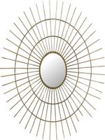 ArteLibre Καθρέπτης Τοίχου με Χρυσό Μεταλλικό Πλαίσιο 77x77cm 05151461