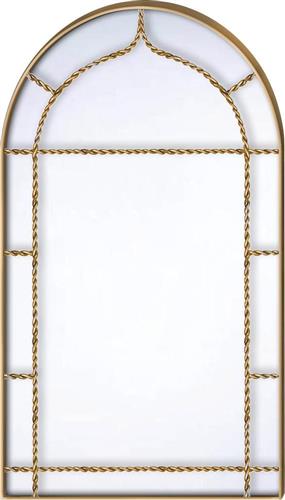 ArteLibre Καθρέπτης Τοίχου με Χρυσό Μεταλλικό Πλαίσιο 86x50cm