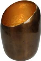 ArteLibre Κηροπήγιο Αλουμινίου σε Καφέ Χρώμα 13.5x13.5x20cm 05153890