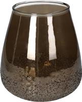 ArteLibre Κηροπήγιο Γυάλινο σε Καφέ Χρώμα 18x18x18cm 05150361