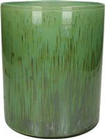 ArteLibre Κηροπήγιο Γυάλινο σε Πράσινο Χρώμα 19x19x23cm 05152849