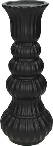 ArteLibre Κηροπήγιο Κεραμικό σε Μαύρο Χρώμα 11x11x31cm 05151857