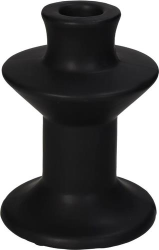 ArteLibre Κηροπήγιο Κεραμικό σε Μαύρο Χρώμα 9x9x12cm 05150694