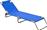 ArteLibre Ξαπλώστρα Παραλίας Πτυσσόμενη Μεταλλική Μπλε 188x57x25cm