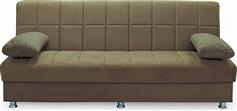 ArteLibre Laura ΙΙ Τριθέσιος Καναπές Κρεβάτι με Αποθηκευτικό Χώρο Καφέ 190x75x80cm