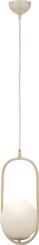 ArteLibre Lorn Μοντέρνο Κρεμαστό Φωτιστικό Μονόφωτο με Ντουί E27 σε Λευκό Χρώμα 14780166