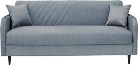 ArteLibre Lukas Τριθέσιος Καναπές Κρεβάτι Ανοιχτό Γκρι 210x85cm