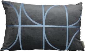 ArteLibre Μαξιλάρι Καναπέ από Βελούδο Γκρι 40x60cm 05153639