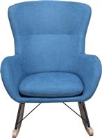 ArteLibre Melvin Κουνιστή Πολυθρόνα σε Μπλε Χρώμα 77x106x95cm 14480005