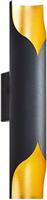 ArteLibre Mocko Μοντέρνο Φωτιστικό Τοίχου με Ντουί GU10 σε Μαύρο Χρώμα Πλάτους 40cm 14830005