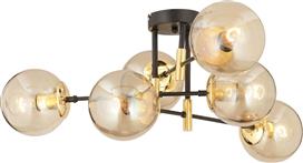 ArteLibre Μοντέρνο Κρεμαστό Φωτιστικό Πολύφωτο Μπάλα για 6 Λαμπτήρες E27 σε Χρυσό Χρώμα 14780069