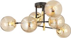 ArteLibre Μοντέρνο Κρεμαστό Φωτιστικό Πολύφωτο Μπάλα για 6 Λαμπτήρες E27 σε Χρυσό Χρώμα 14780069