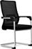 ArteLibre Nami Καρέκλα Επισκέπτη με Μπράτσα σε Μαύρο Χρώμα 56x56x100cm 14370216