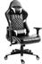ArteLibre Nass Καρέκλα Gaming Δερματίνης με Ρυθμιζόμενα Μπράτσα Μαύρο/Λευκό 72x55x122-131cm