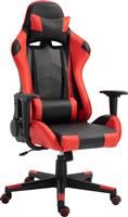 ArteLibre Navan Καρέκλα Gaming Δερματίνης με Ρυθμιζόμενα Μπράτσα Κόκκινο/Μαύρο 68x53x122-131cm