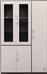 ArteLibre Nori Μεταλλική Ντουλάπα Γραφείου με Κλειδαριά σε Λευκό Χρώμα 97x45x185cm