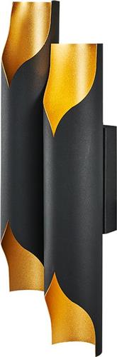 ArteLibre Ocloya Μοντέρνο Φωτιστικό Τοίχου με Ντουί GU10 σε Μαύρο Χρώμα Πλάτους 46cm 14830006
