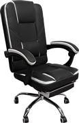 ArteLibre Optiseat Καρέκλα Γραφείου με Ανάκλιση και Μπράτσα Μαύρο-Λευκό 14960025