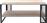 ArteLibre Ορθογώνιο Τραπεζάκι Σαλονιού Maxi Ξύλινο Sonoma Μ105.2xΠ45xΥ60.2cm