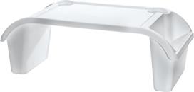 ArteLibre Ορθογώνιος Δίσκος Κρεβατιού από Πλαστικό σε Λευκό Χρώμα 60x30x22cm 06510321