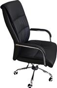 ArteLibre Paisley Καρέκλα Γραφείου PU Μαύρη 74x63x115-123cm