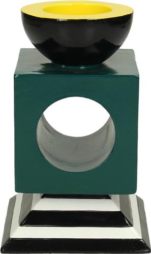 ArteLibre Πετρόλ Κηροπήγιο Πολυρητίνης σε Χρώμα 9.2x9.2x14.5cm 05153185