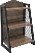 ArteLibre Ράφι T-Rack Ξύλινο Καρυδί-Μαύρο 36x23x58cm