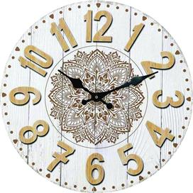 ArteLibre Ρολόι Τοίχου Ξύλινο 34cm 14650010