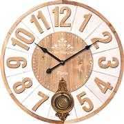 ArteLibre Ρολόι Τοίχου Ξύλινο Αντικέ 58cm 14650026