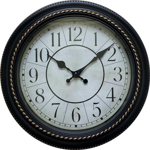 ArteLibre Ρολόι Τοίχου Πλαστικό Μαύρο 27.6cm 14740007