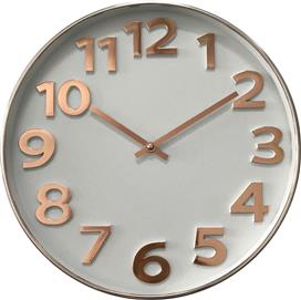 ArteLibre Ρολόι Τοίχου Πλαστικό Ροζ-Χρυσό 36cm 14740011