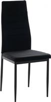 ArteLibre Rose Καρέκλα Τραπεζαρίας Βελούδινη Μαύρη 53x39x96cm 14320024