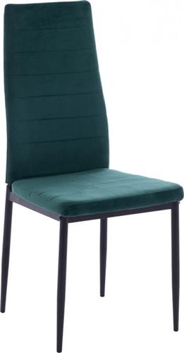 ArteLibre Rose Καρέκλα Τραπεζαρίας Βελούδινη Πράσινη 53x39x96cm 14320027