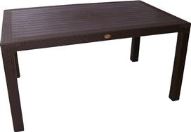 ArteLibre Τραπέζι Εξωτερικού Χώρου από Πολυπροπυλένιο Eco Καφέ 90x150cm 14720032