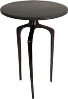 ArteLibre Τραπέζι Καθιστικού Εξωτερικού Χώρου Μαρμάρινο με Μεταλλικό Σκελετό Μαύρο 37.3x37.3x54.6cm 05154738