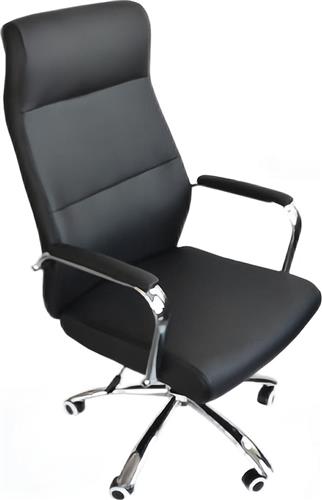 ArteLibre Wishaw Καρέκλα Γραφείου PU Μαύρη 75x63x112-120cm