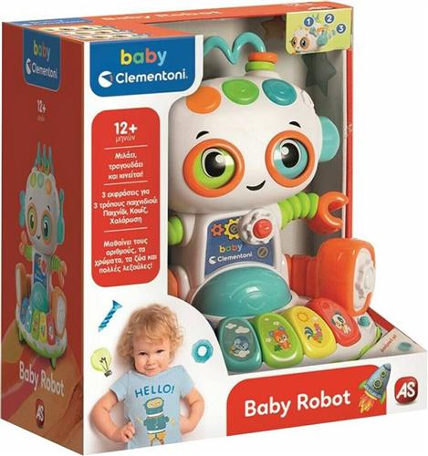 AS Company Baby Clementoni Robot που Μιλάει Ελληνικά με Ήχους για 12+ Μηνών 1000-63330