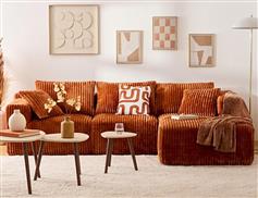 Atmosphera Amber Γωνιακός Καναπές 254x164x78cm 214247B