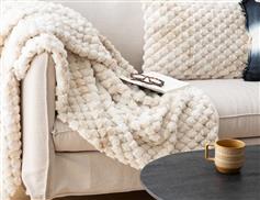 Atmosphera Ariel Κουβέρτα Γούνινη Μονή 160x120cm Beige 349400018