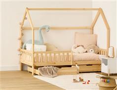 Atmosphera Bosco Παιδικό Κρεβάτι Montessori Ημίδιπλο με Αποθηκευτικό Χώρο για Στρώμα 190x190cm 374400001