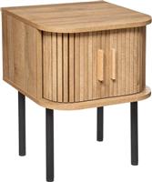 Atmosphera Colva Κομοδίνο Ξύλινο Μπεζ 40x40x53cm 184921