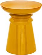 Atmosphera Jaya Στρογγυλό Βοηθητικό Τραπεζάκι Μεταλλικό Κίτρινο Μ38xΠ38xΥ43cm 197799A