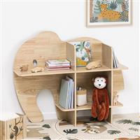 Atmosphera Jungle Βιβλιοθήκη Δαπέδου Ξύλινη Μπεζ 77x22.7x98cm 193930
