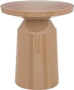 Atmosphera Sita Στρογγυλό Βοηθητικό Τραπεζάκι Μεταλλικό Μπεζ Μ38xΠ38xΥ44cm 197889A