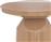 Atmosphera Sita Στρογγυλό Βοηθητικό Τραπεζάκι Μεταλλικό Μπεζ Μ38xΠ38xΥ44cm 197889A