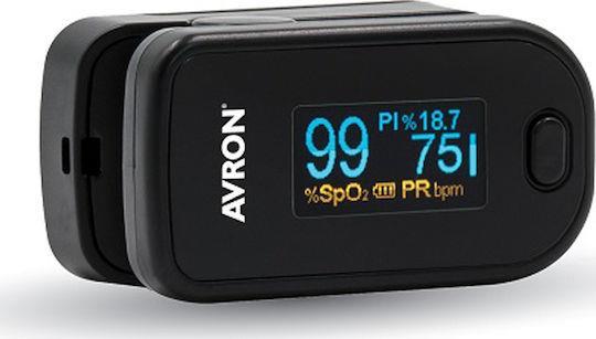 Avron OxyCheck Παλμικό Οξύμετρο Δακτύλου Μαύρο