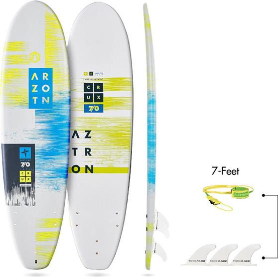 Aztron Crux Soft Top Surfboard Φουσκωτή Σανίδα SUP με Μήκος 2.14m AH-704