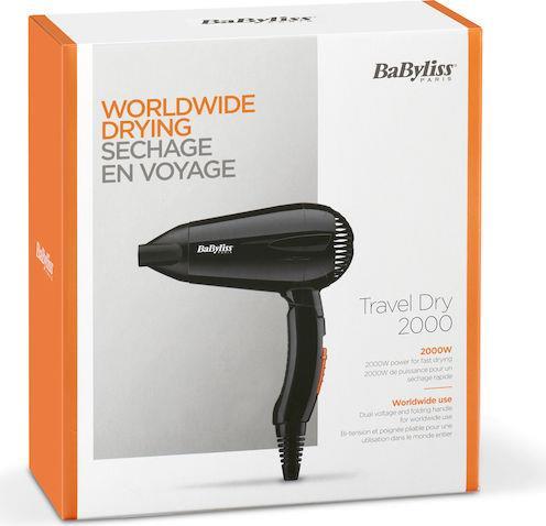 Babyliss 5344E Πιστολάκι Μαλλιών Ταξιδίου 2000W
